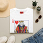 King of Hearts T-Shirt — Vintage Playing Card Graphic Tee