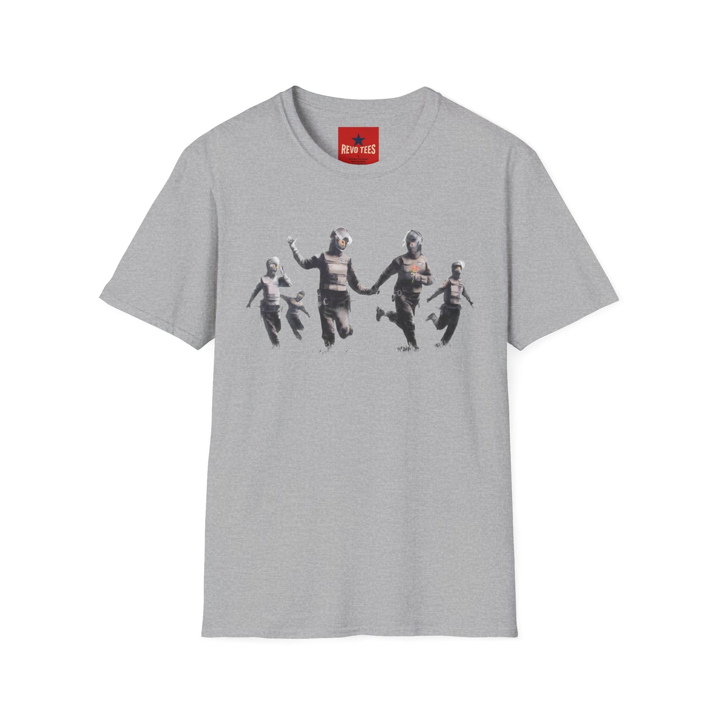 Banksy T-Shirt — Vintage Running Figures Graphic Tee
