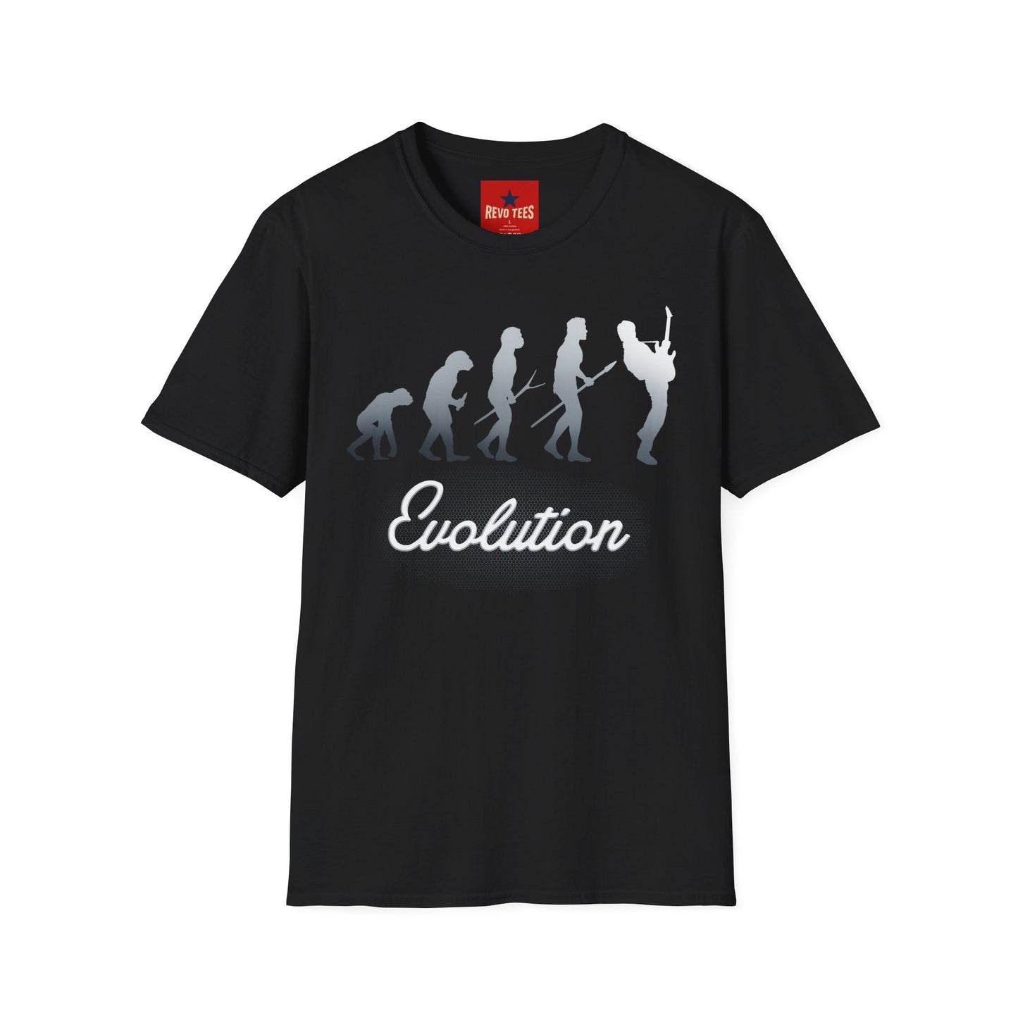 Evolution of Guitarists - Unisex Softstyle T-Shirt