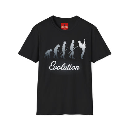 Evolution of Guitarists - Unisex Softstyle T-Shirt