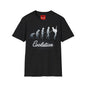 Evolution of Guitarists - Unisex Softstyle T-Shirt