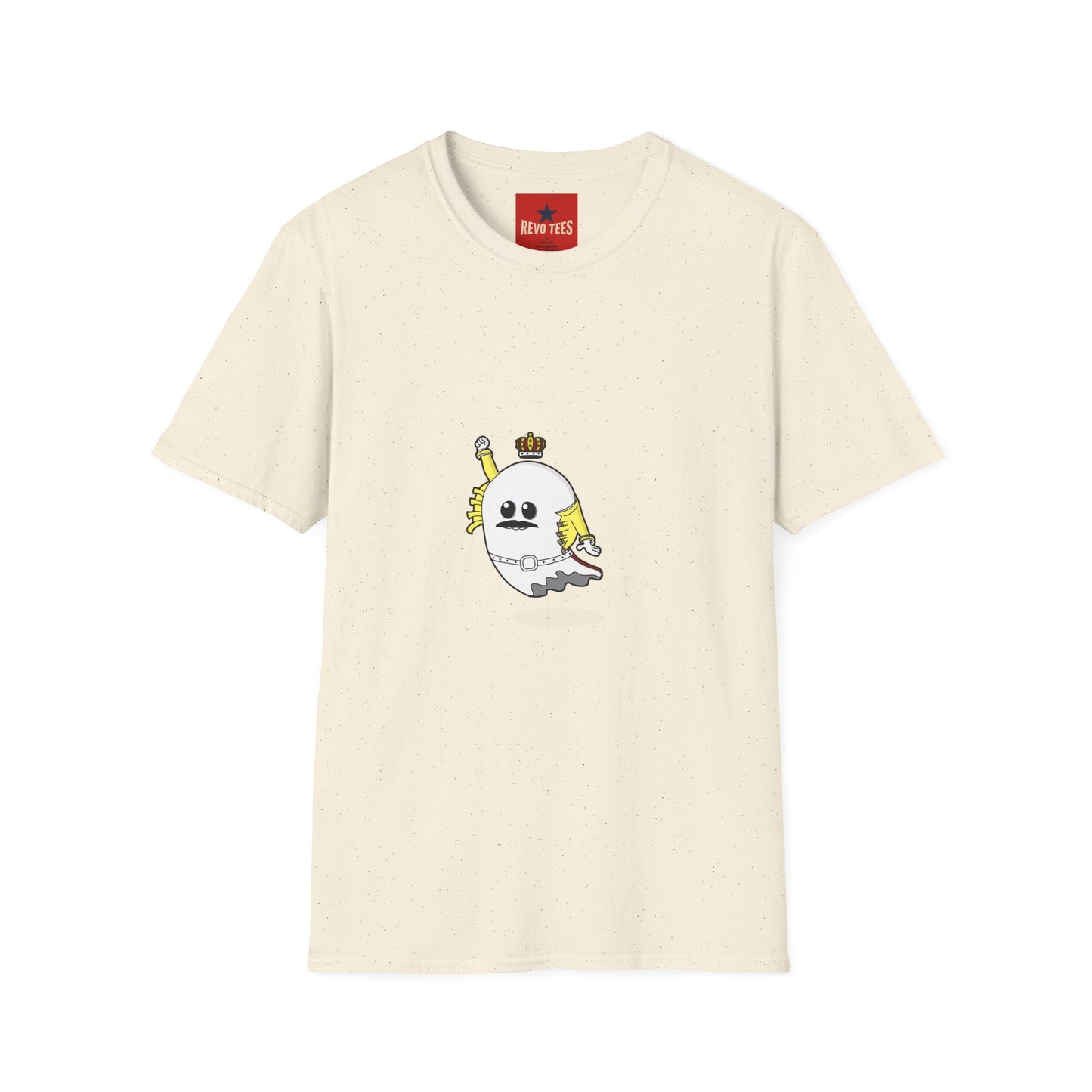 Ghost with Crown T‑Shirt — Cute Retro Cartoon Halloween Tee