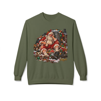 REVOTEES When AI ruins Christmas - Vintage Santa Crewneck Sweatshirt