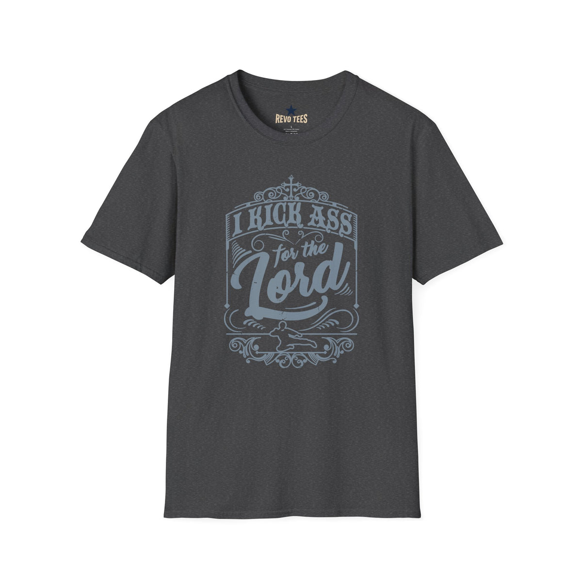 Revotees Christian Graphic I Kick Ass for the Lord Inspirational Faith T-Shirt - alternate view 7