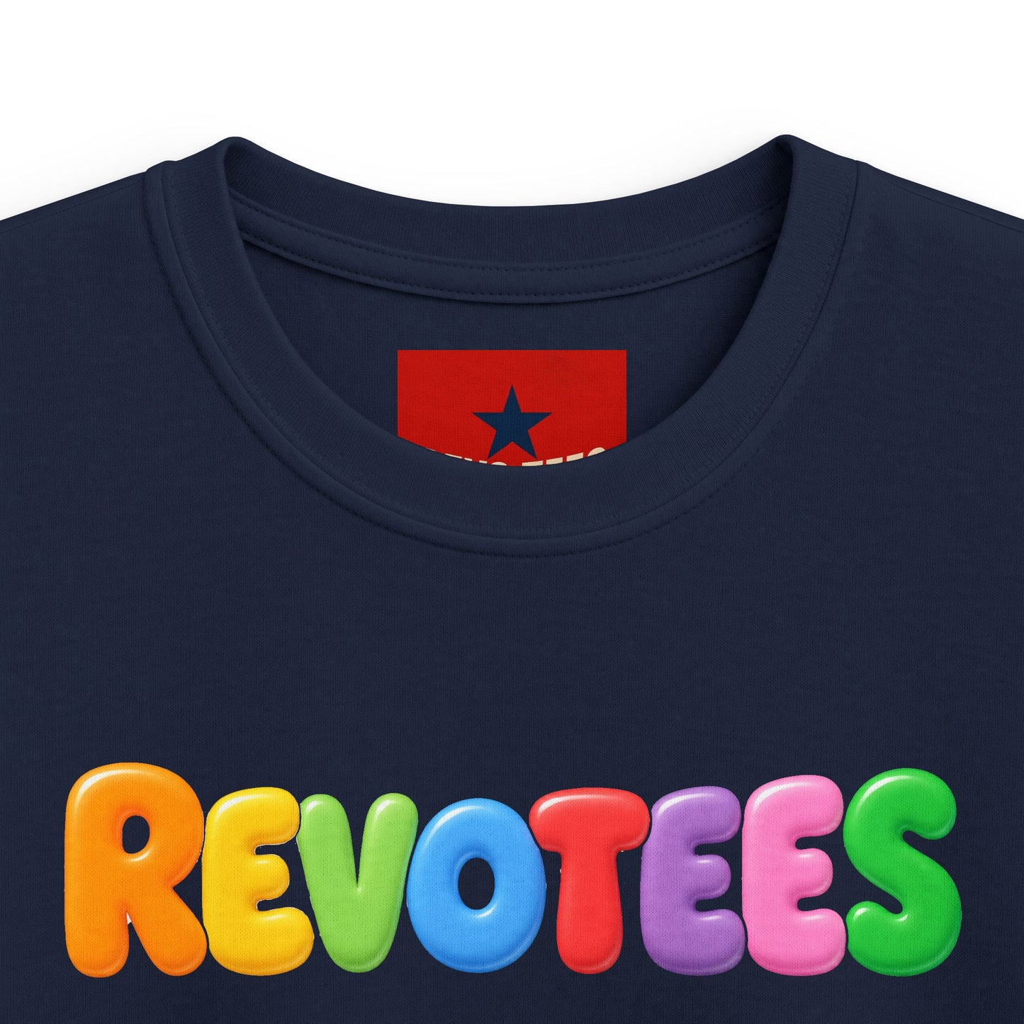 Kids Tee — Colorful 'REVOTEES' Bubble Letter Shirt for Children