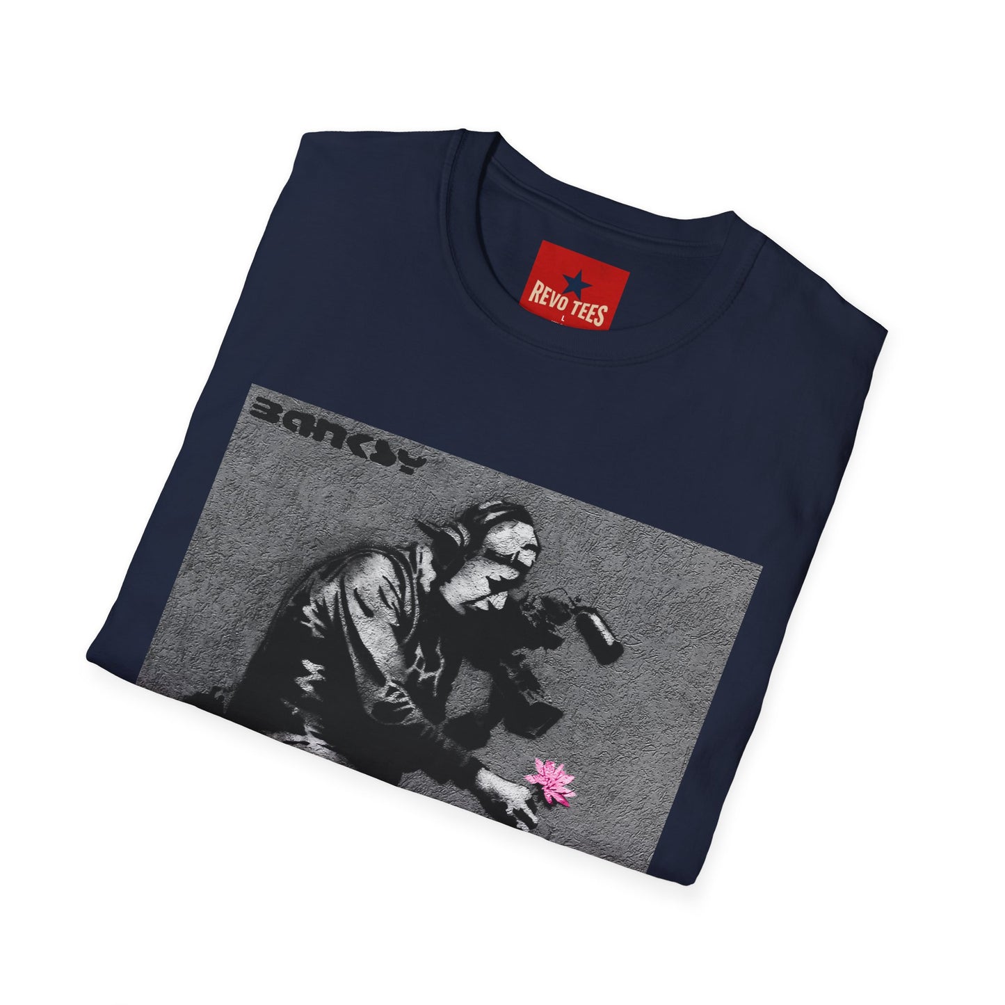 Banksy Flower Thrower T-Shirt — Urban Street Art Graphic Tee