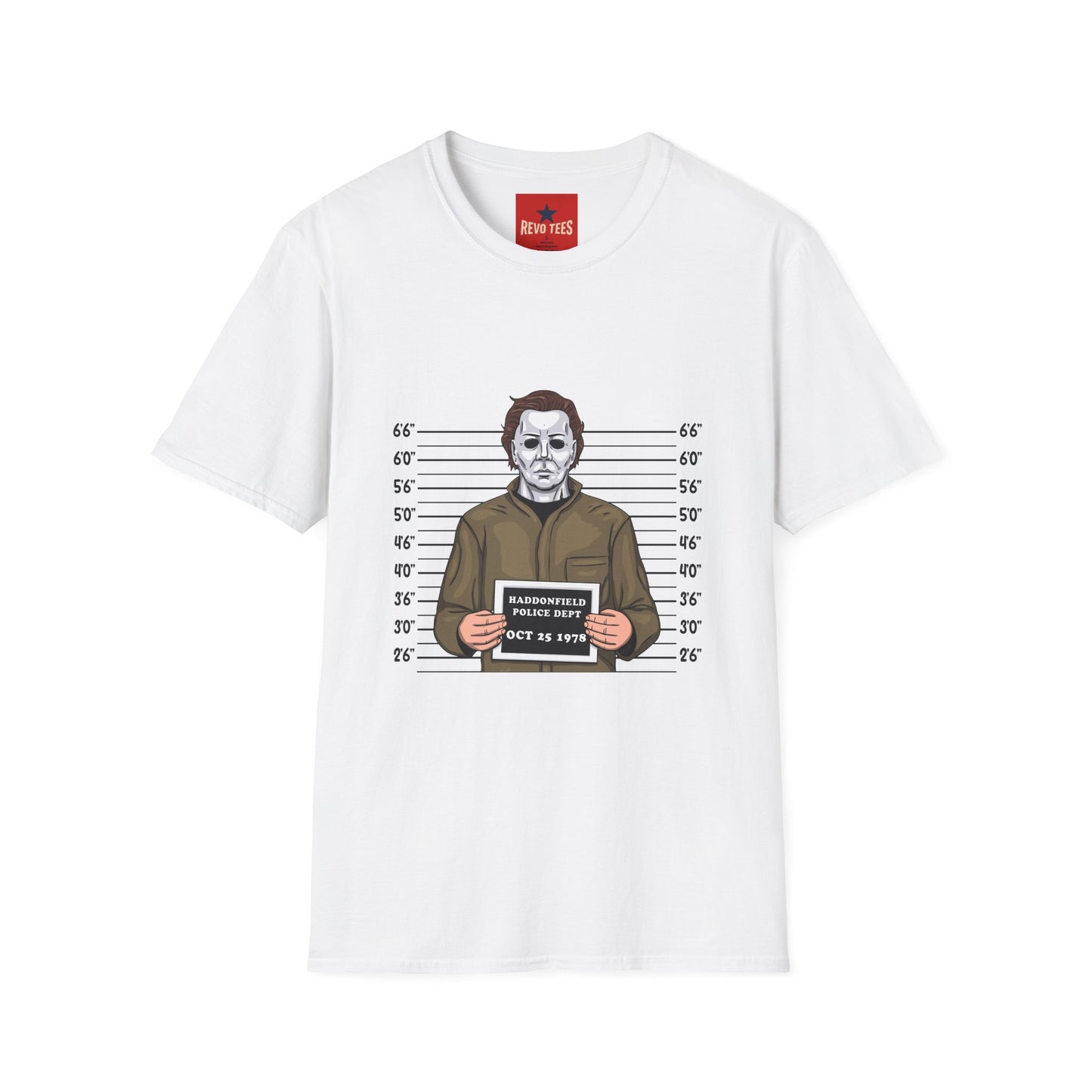 Michael Myers Mugshot T-Shirt — Halloween Horror Character Tee