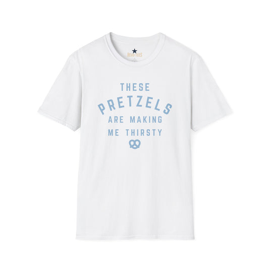 Revotees Pretzel Lovers These Pretzels Are Making Me Thirsty Casual T-Shirt - alternate view 2