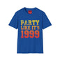 T‑Shirt — "Party Like It's 1999" Retro Gradient Tee