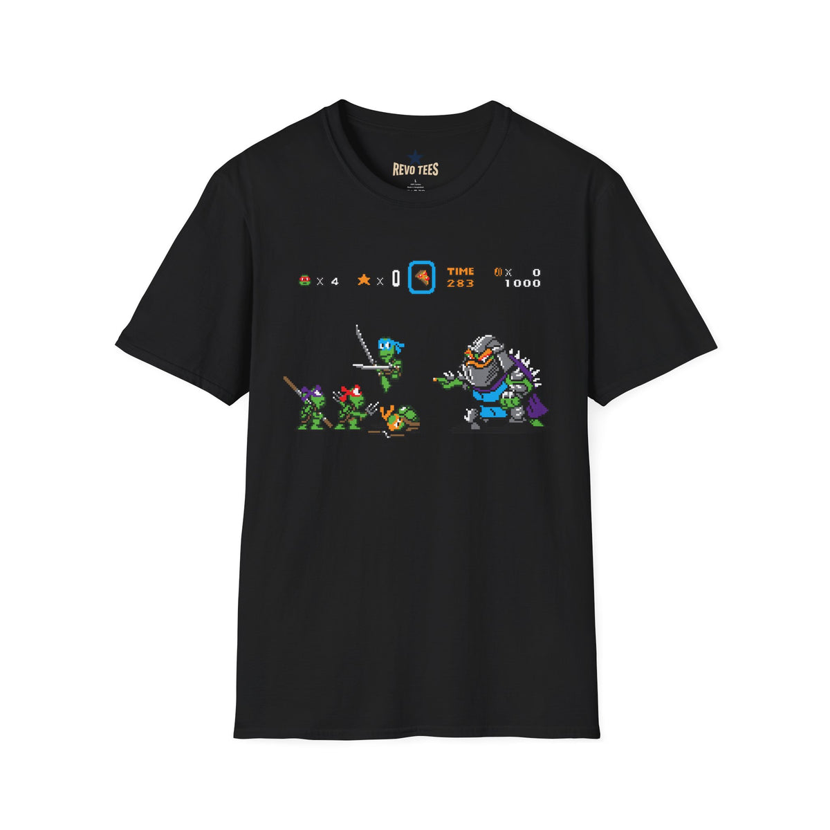 Baby Ninja Turtles& Bowser — Retro Arcade Graphic T