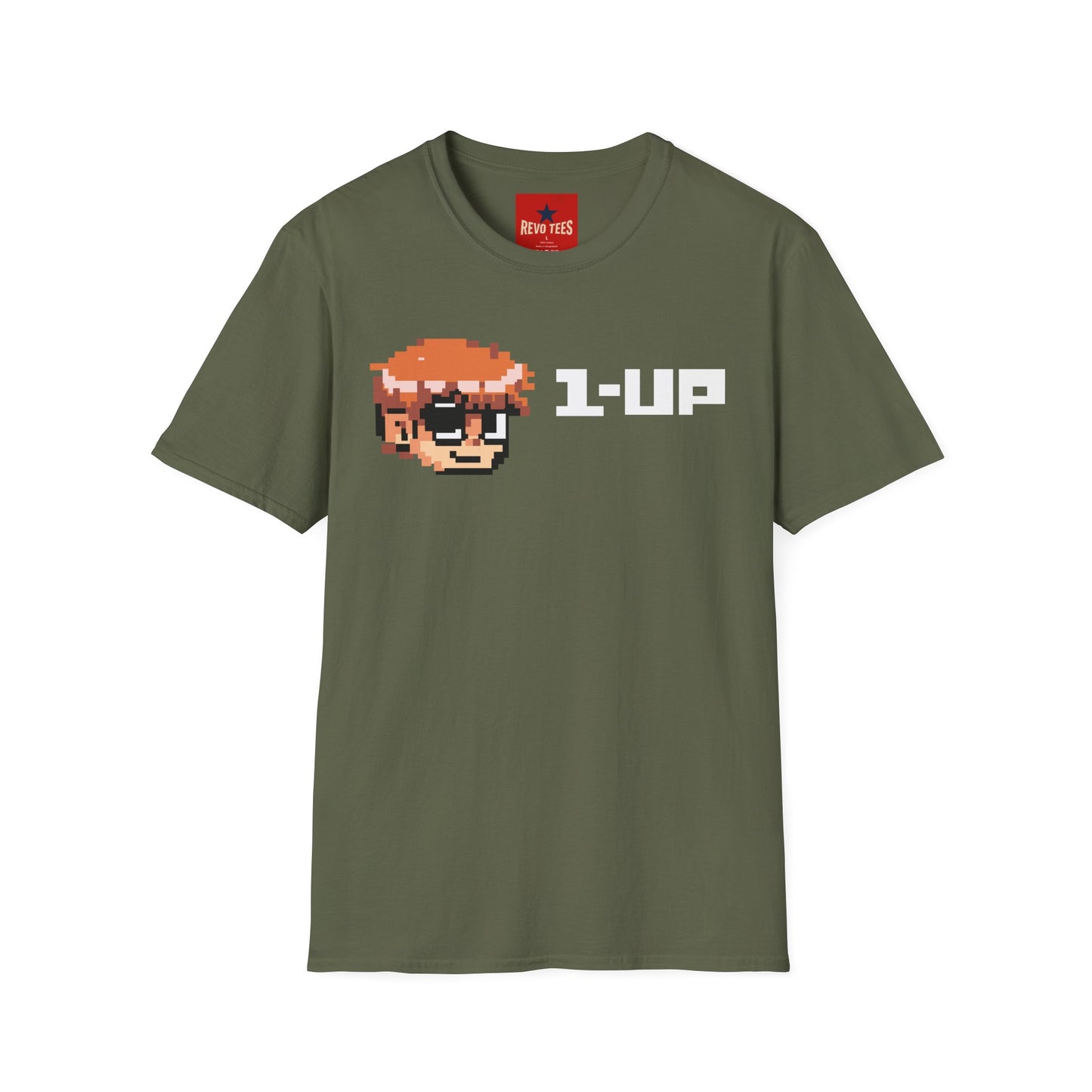 Retro Pixel Gamer T-Shirt — "1-UP" Video Game Tee