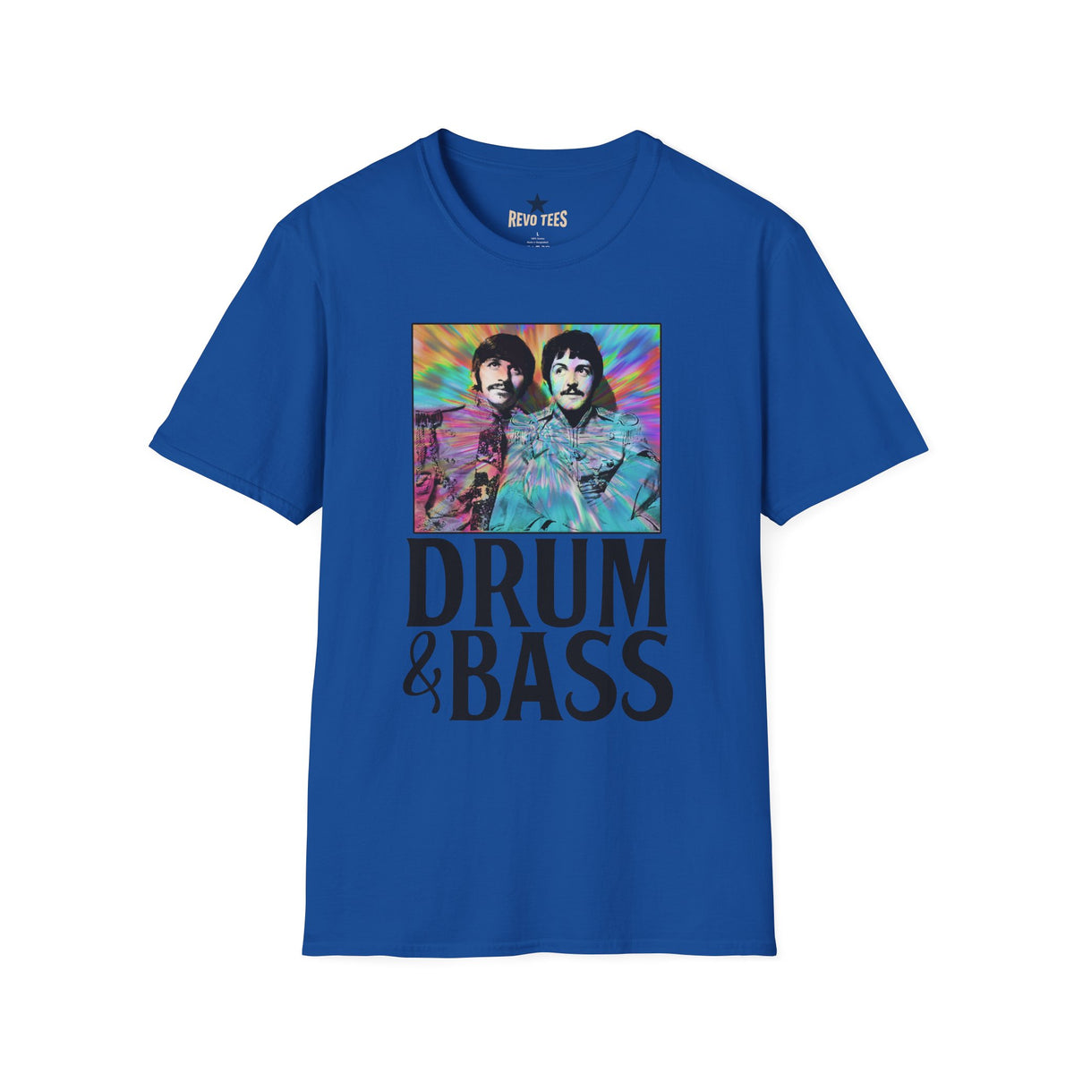 Revotees Psychedelic Drum Bass Band Portrait T-Shirt - alternate view 7