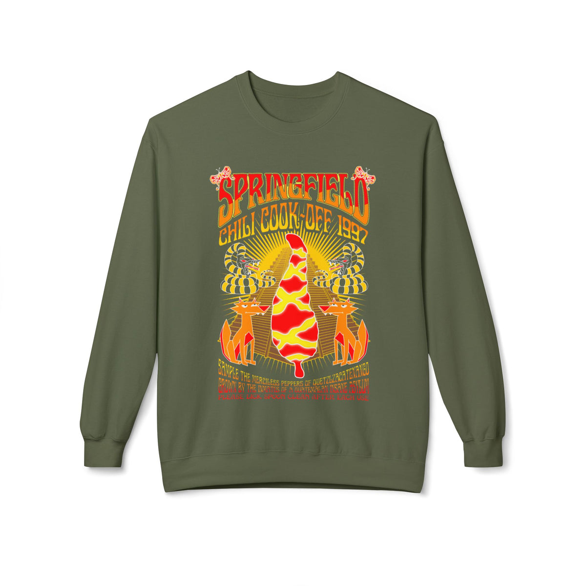 Chili Cook-Off Crewneck Sweatshirt — Springfield Chili Festival Graphic
