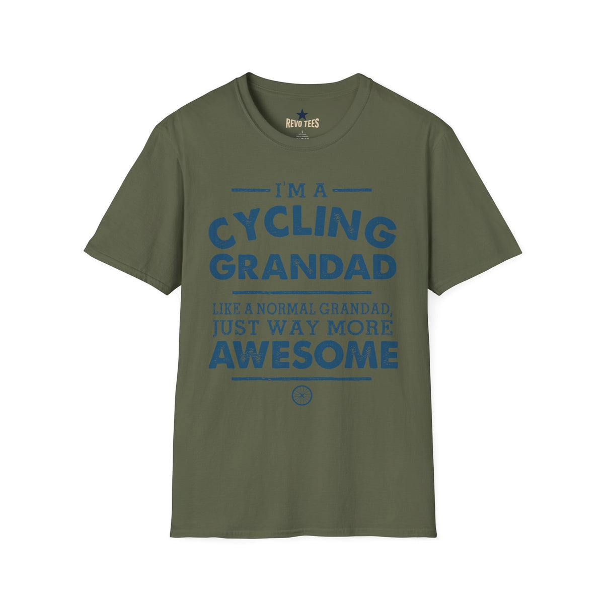 Revotees Cycling Grandad Im a Cycling Grandad Funny Gift for Grandpa T-Shirt - alternate view 6