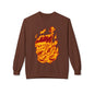Flaming Santa Skull Redneck - I mean Crewneck Sweatshirt