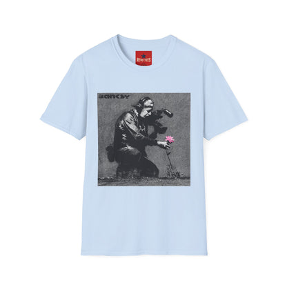 Banksy Flower Thrower T-Shirt — Urban Street Art Graphic Tee