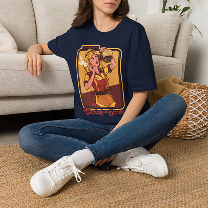 Coping with Stress Retro Coffee Tee — "Self Help Guide" Graphic T-Shirt