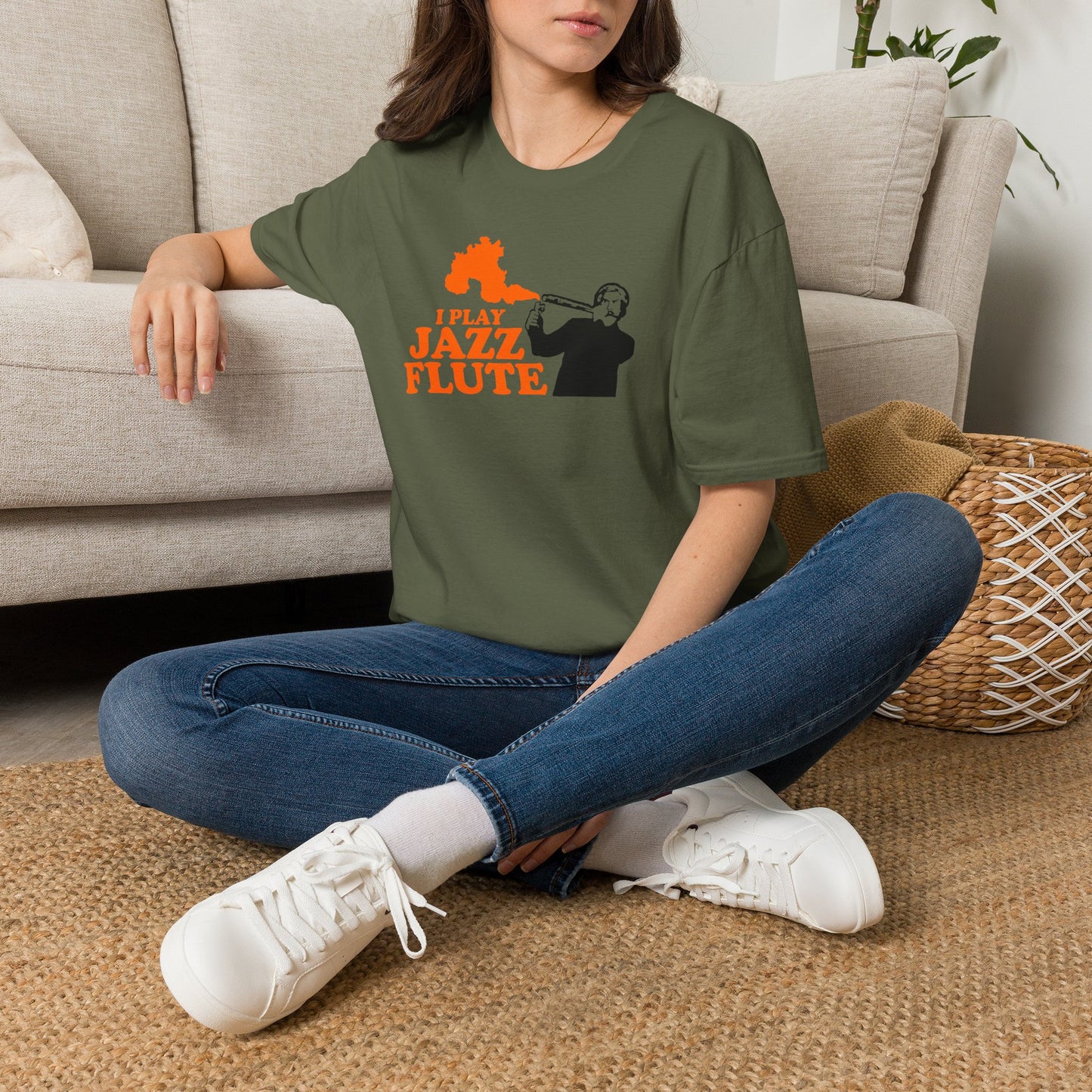 I Play Jazz Flute - Anchor Man - Unisex Softstyle T-Shirt