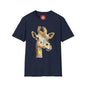 Giraffe Watercolor T‑Shirt — Colorful Painted Giraffe Tee