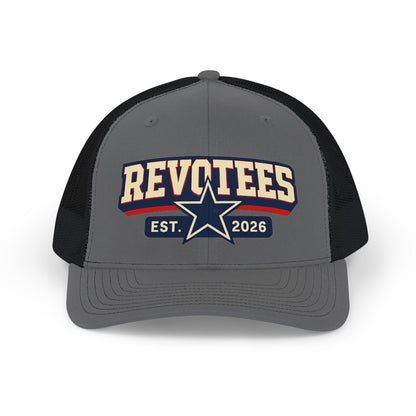 Revotees Snapback Trucker Cap — Est. 2026 Retro Star Logo