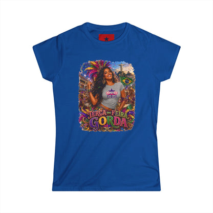 Rio Carnival Festival Tee — Women's White Crewneck