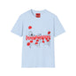 Poppy Field Shirt — Whimsical Floral Illustration Tee with Red Poppies