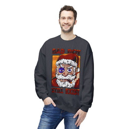 Bad Boy Santa — 'Bad Boy Still Exist' Christmas Crewneck Sweatshirt