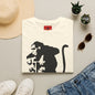 Banksy-Style Monkey On Bomb T-Shirt — Street Art Graphic Tee