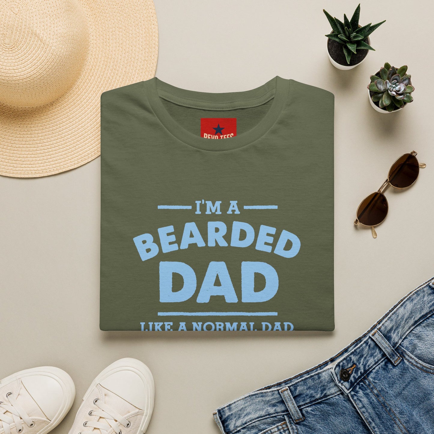 Bearded Dad T‑Shirt — "I'm a Bearded Dad" Funny Father's Day Tee