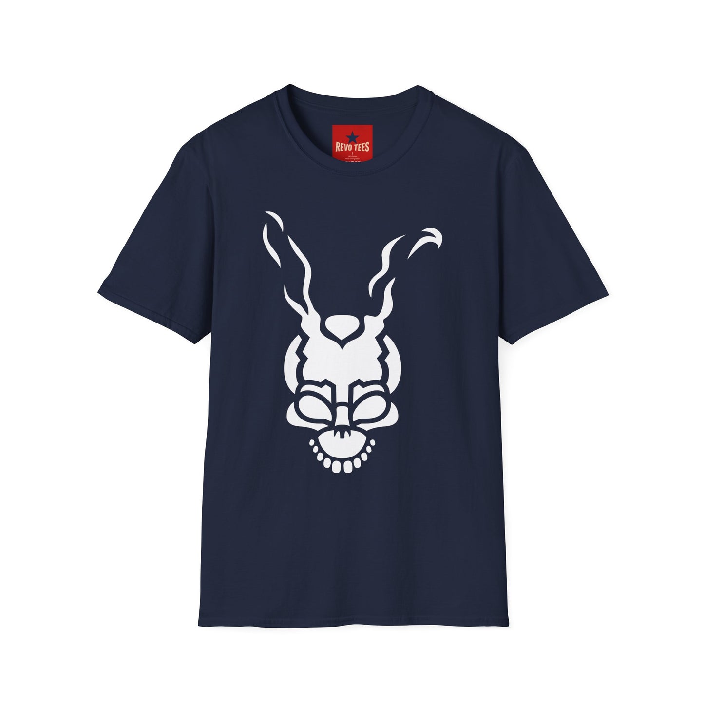 Frank Rabbit Skull T-Shirt — Surreal Horror Bunny Graphic Tee