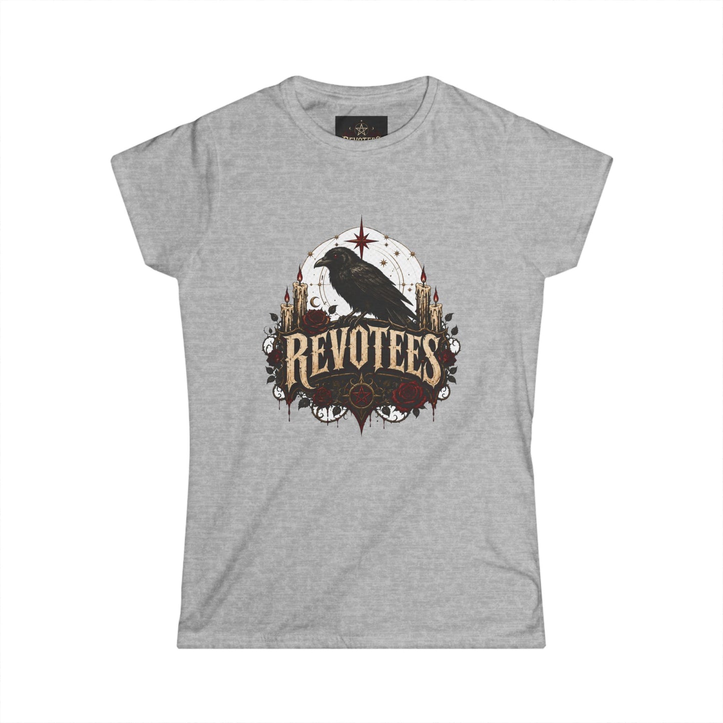Revotees Crow Graphic Tee — Women's Vintage Raven T‑Shirt