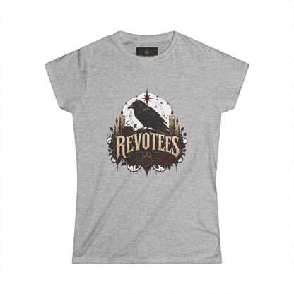 Revotees Crow Graphic Tee — Women's Vintage Raven T‑Shirt