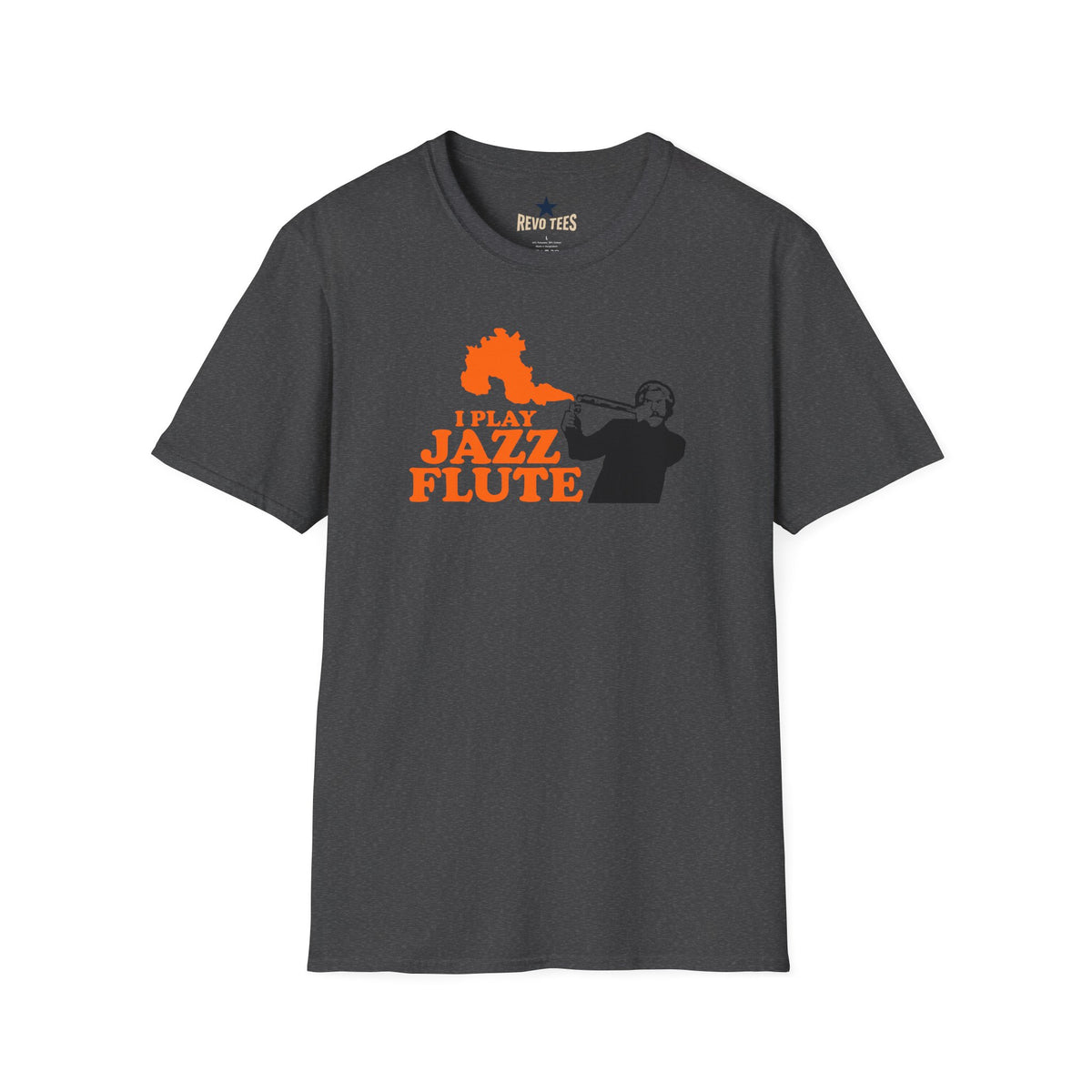 Revotees I Play Jazz Flute Anchor Man Unisex Softstyle T-Shirt - alternate view 6