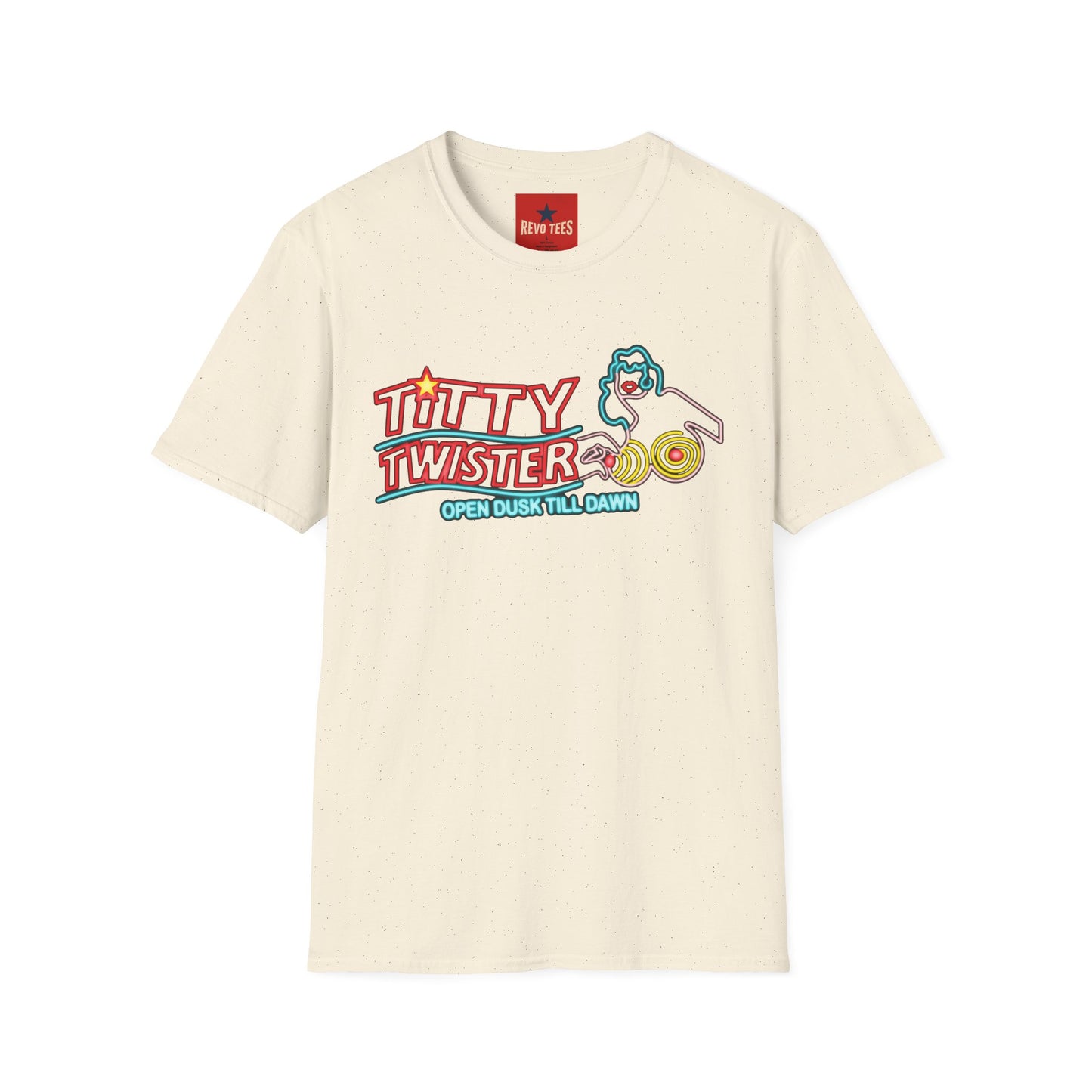 T-Shirt — 'Titty Twister' Neon Logo Tee (Open Dusk Till Dawn)