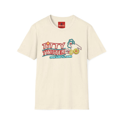 T-Shirt — 'Titty Twister' Neon Logo Tee (Open Dusk Till Dawn)