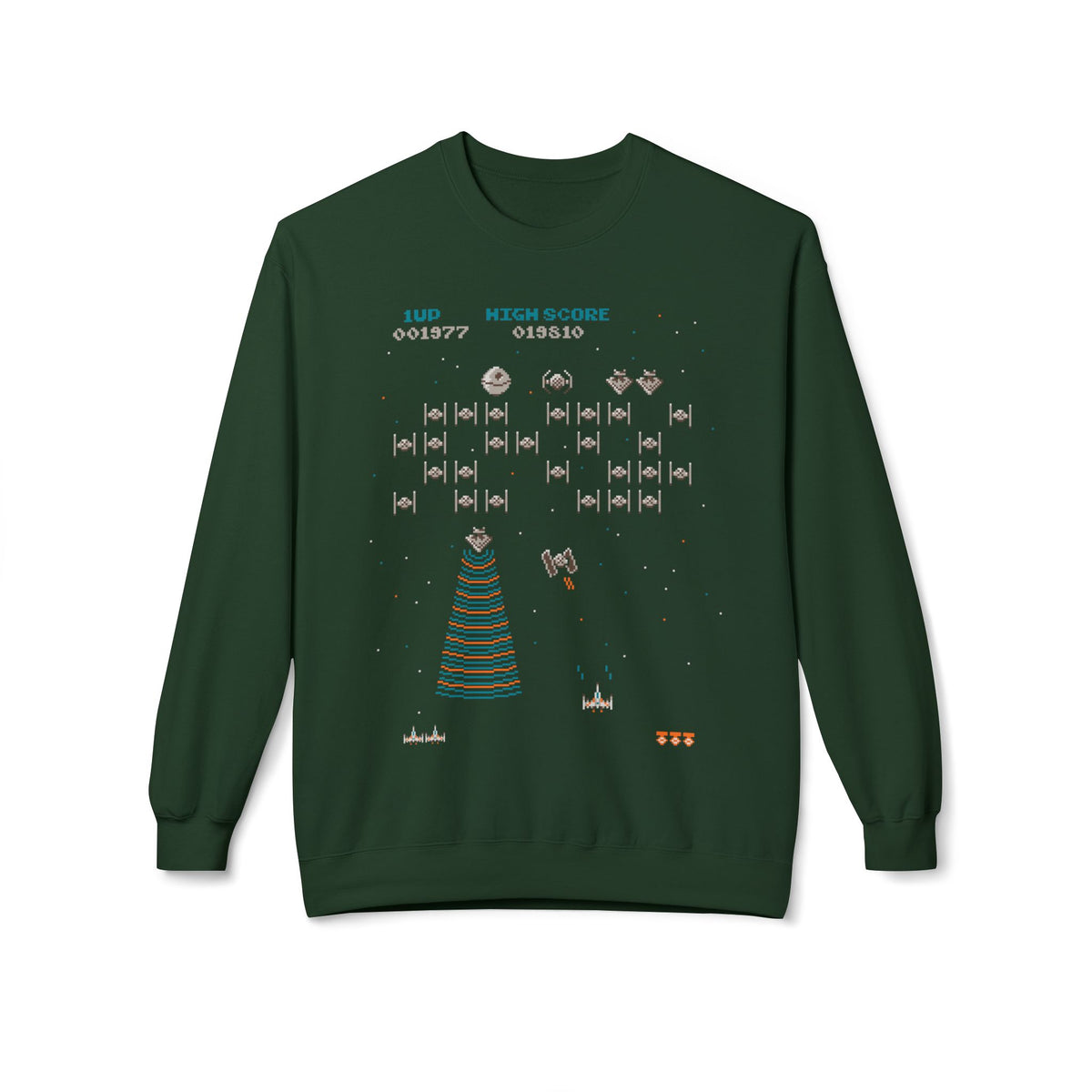 Retro Space Invaders Christmas Sweatshirt