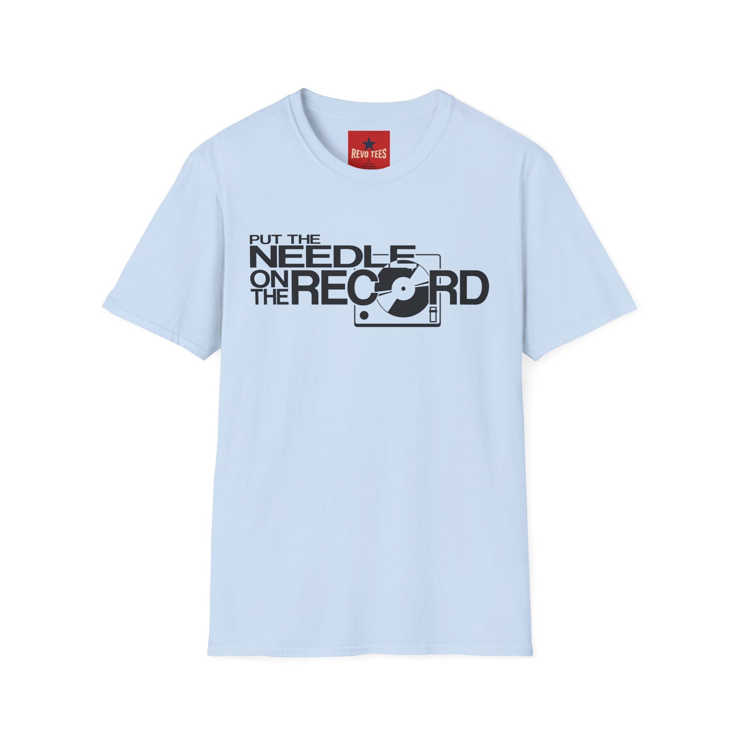 Put The Needle On The Record - Riordan - Unisex Softstyle T-Shirt