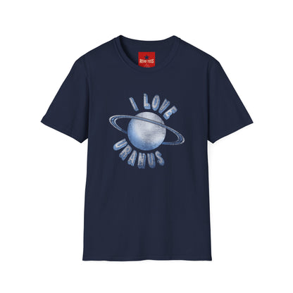 I Love Uranus T‑Shirt — Retro Saturn Graphic Tee for Space Lovers