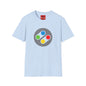 Retro Game Controller T‑Shirt — Colorful SNES Style Logo Tee