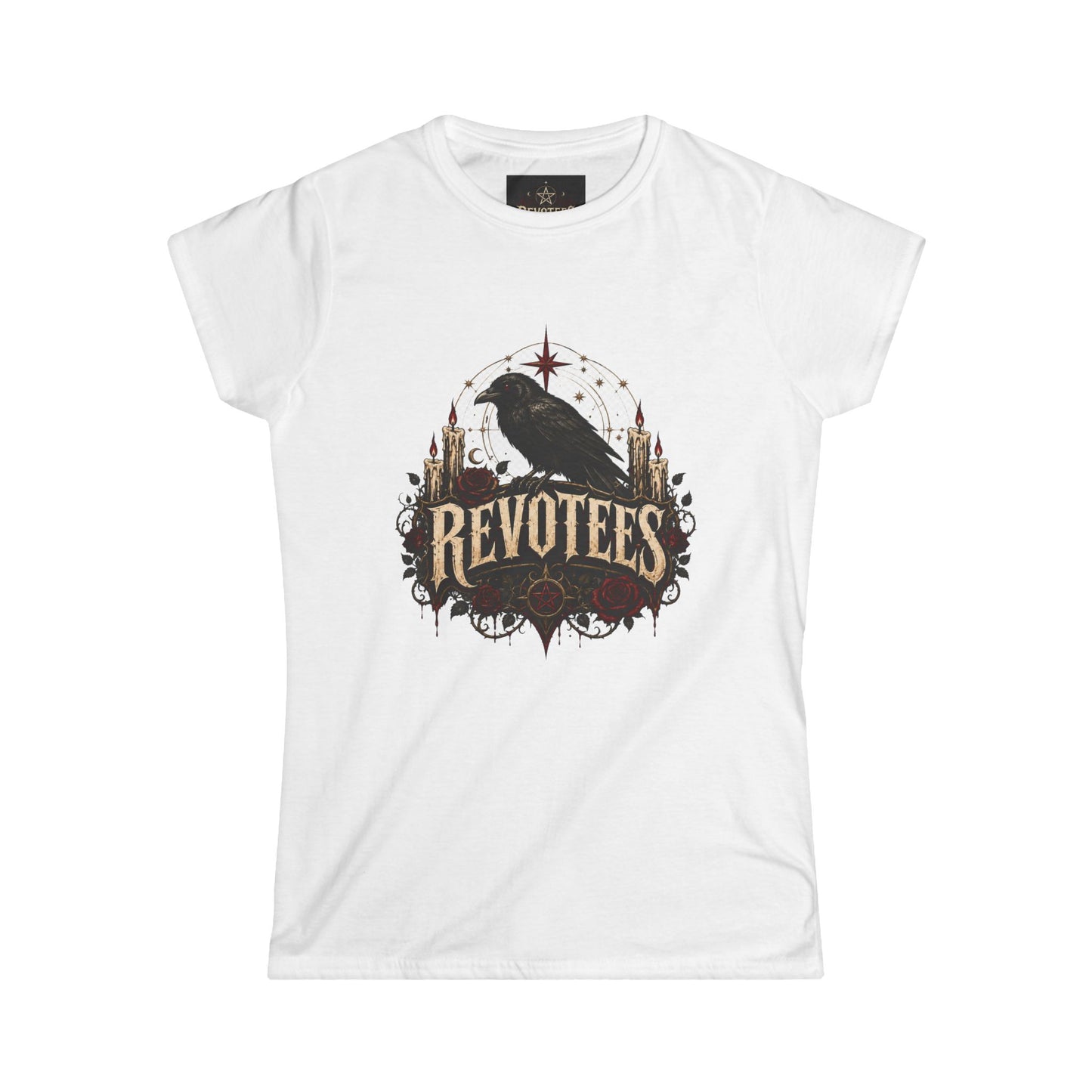 Revotees Crow Graphic Tee — Women's Vintage Raven T‑Shirt