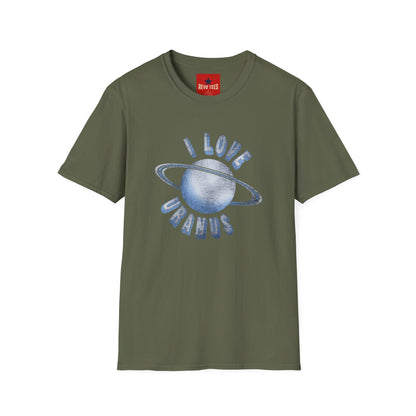 I Love Uranus T‑Shirt — Retro Saturn Graphic Tee for Space Lovers