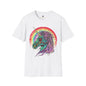 Psychedelic Zombie Unicorn — Rainbow Retro Mythical Tee