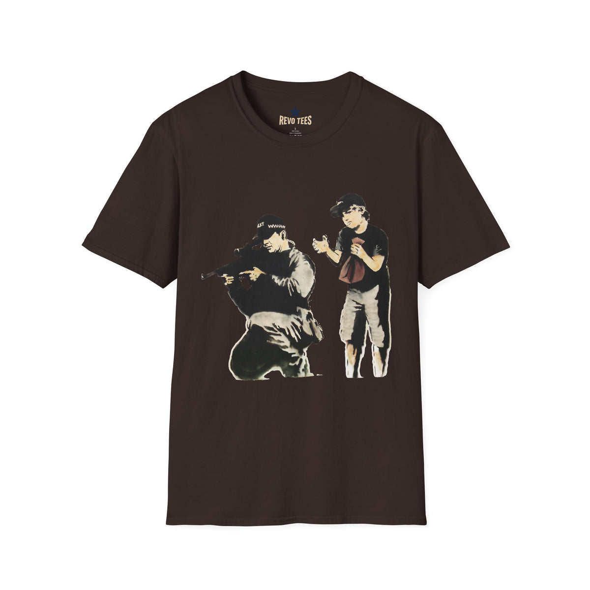 Revotees Banksy Sniper Graphic T-Shirt - alternate view 4