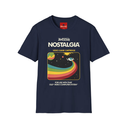 Awesome Nostalgia T-Shirt — Retro Video Game Cartridge Graphic Tee