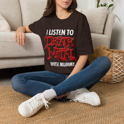 I Listen to Death Metal T-Shirt — Funny Goth / Metal Music Tee
