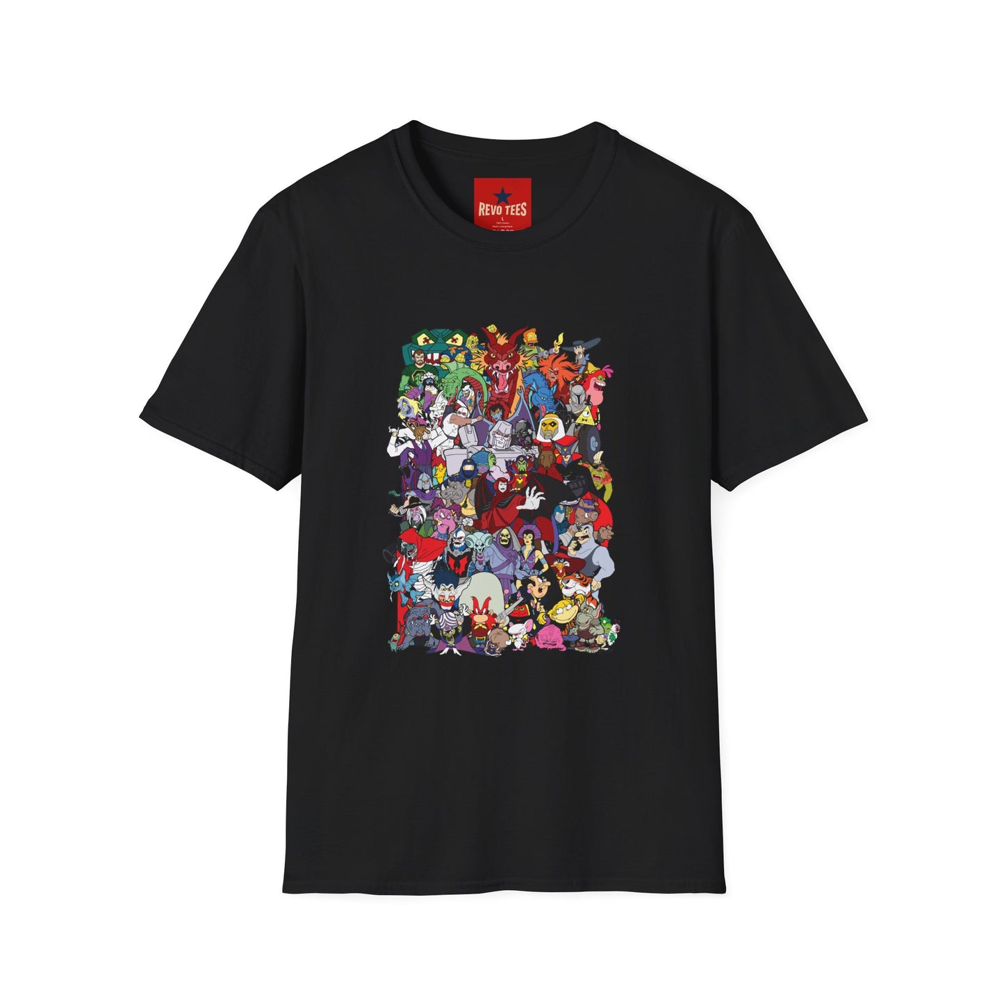 Cartoon Monster Collage T-Shirt