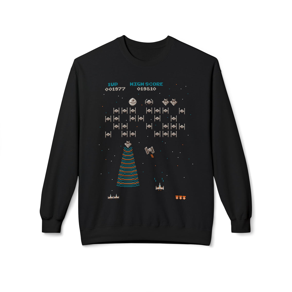 Retro Space Invaders Christmas Sweatshirt