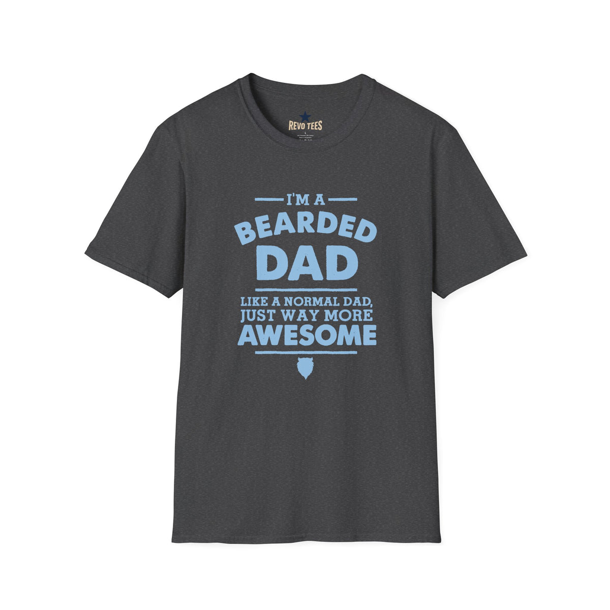 Revotees Bearded Dad Im a Bearded Dad Funny Fathers Day T-Shirt