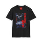 T-Shirt — Retro Japanese Kaiju Graphic Tee (Red Kanji ‘宇宙大怪獣’ / Gaira)