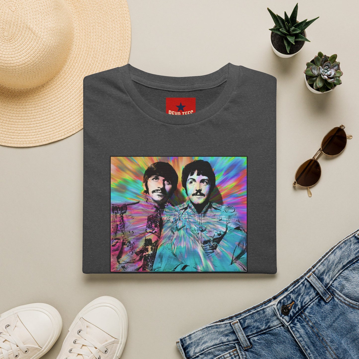 T-Shirt — Psychedelic Drum & Bass Band Portrait Tee